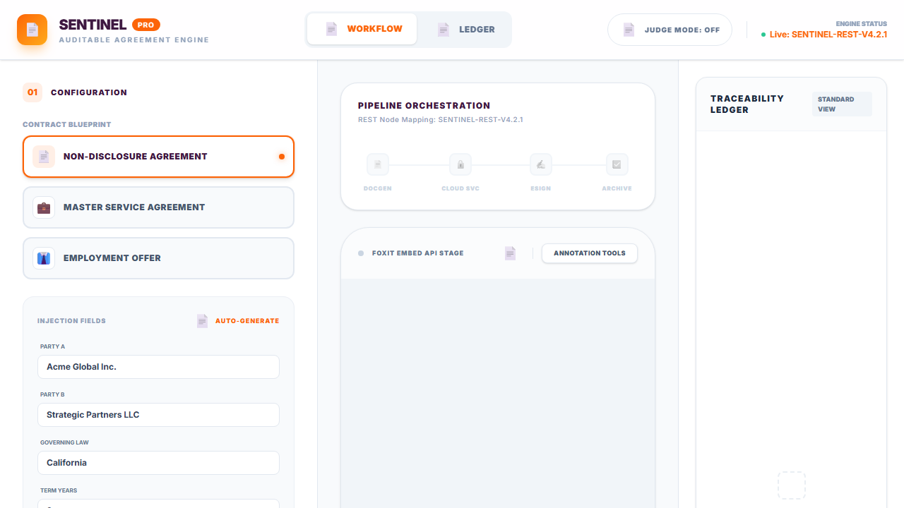 Foxit Sentinel Pro Decentralized Audit Ledger