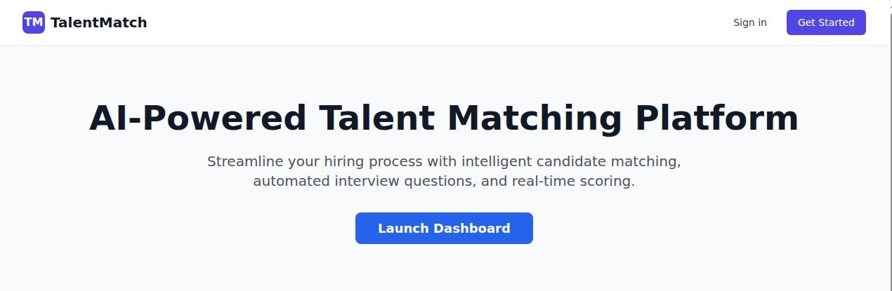 TalentMatch Hiring Platform
